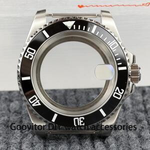 40MM NH35 케이스 스테인리스 스틸 사파이어 글래스 100m 방수 무브먼트 28.5mm 다이얼 서브마리너 GMT 시
