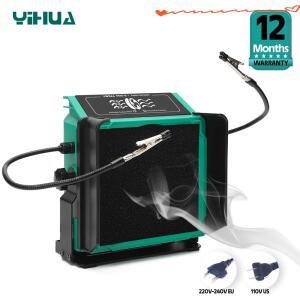 YIHUA 948DQ-I 200W 납땜 연기 추출기 필터 스테이션(2개의 도움 손 포함)