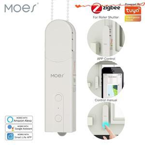 MOES 새로운 ZigBee 스마트 DIY 전동 롤러 블라인드/쉐이드 드라이브 모터 허브 Tuya APP Alexa Google 홈