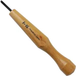 와자쿠라 일본산 분재 치즐 핸드 V-파티션 삼각형 조각 도구 1.5mm 진샤리 제작용 전문가 및 초보자용 DIY