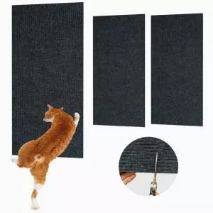 벽 안티 고양이 스크래치 소파 DIY 보드 보호 발은 트리밍 가능한 자체 접착 카펫 선명하게합니다