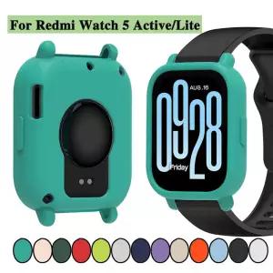 Redmi Watch 5 Active/Lite 시계 장식용 케이스 고품질 소프트 실리콘 커버 안티 스크래치 보호 쉘 범퍼