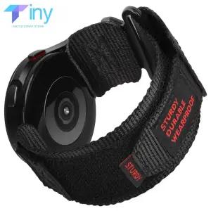 삼성 갤럭시 시계 7 6 5 4 40mm 밴드 클래식 43 나일론 루프 팔찌 액티브 GearS3 용 전술 스포츠 스트랩