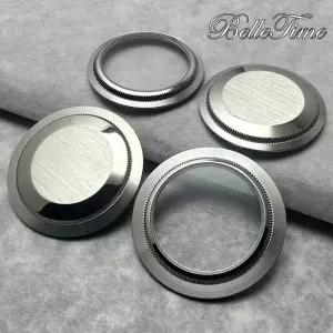 NH35 스틸 케이스 하단 투명 및 시계 뒷면 커버 수정 부품 액세서리 36mm