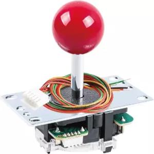 SANWA JLF-TP-8YT 조이스틱 레드 오리지널 - 아케이드 잼마 게임 4 및 8 방향 조정 가능 캣츠 매드 SF4