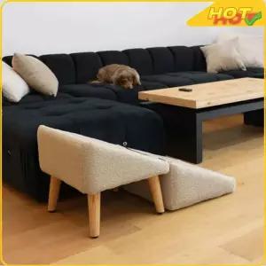2 in 1 접이식 반려동물 차량 계단 발받침대 논슬립 고양이 경사로 소형견용 변형 가능