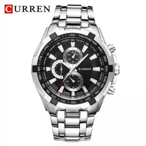 CURREN 8023 쿼츠 시계 남성 방수 스포츠 군사 비즈니스 스테인레스 스틸 손목 reloj hombre
