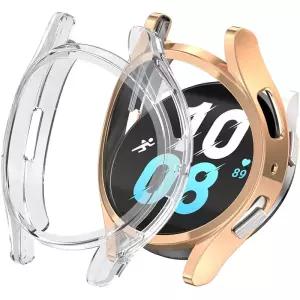 삼성 갤럭시 Watch7 용 화면 보호 케이스 6 5 4 40mm 보호용 소프트 TPU 페이스 커버 범퍼 시계 액세서리