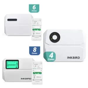 INKBIRD 4/6/8 구역 Wifi 스마트 관개 컨트롤러 자동 수동 급수 APP 제어 무선 스프링클러 EUPlug