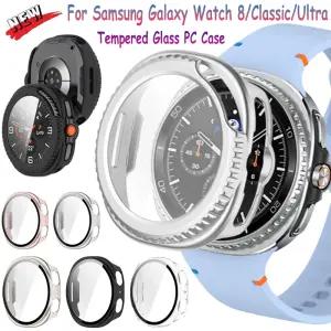 삼성 갤럭시 시계 8 용 강화 유리 PC 케이스 40/44mm 클래식 낙하 방지 보호 쉘 Ultra 2025