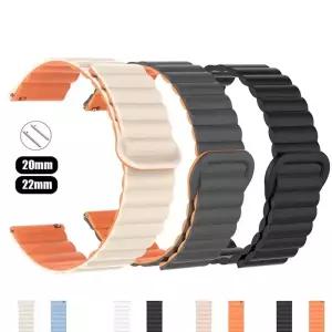 Amazfit GTS4/2/3/3pro/GTS2 Mini/GTR 4 42mm/47mm/GTR2/2e/stratos 벨트 팔찌 bip 스트랩 용 자기 루프