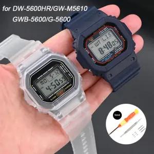 카시오 G-SHOCK DW-5600 GW-M5610 G-5000 GWB-5600용 케이스 + 스트랩 무광택 수지 고무 밴드 팔찌 베젤