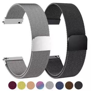 스테인레스 스틸 밀라노 스트랩 리턴 마그네틱 팔찌 18mm/20mm/22mm 교체 smartwatch에 적합