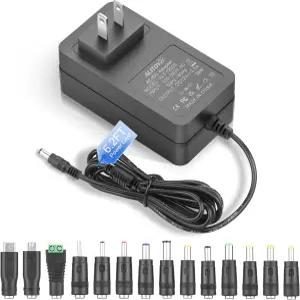 알리토브 12V 전원 공급 장치 2.5A AC/DC 어댑터 100~240V 50-60Hz 코드 변압기 1.5A 1A 6.2FT LED 조명
