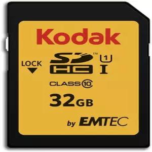 풀 HD 비디오 및 고해상도 영화를 위한 Kodak SDHC 카드 32GB UHS-I U1 V10 프리미엄 최대 85MB/s 읽기