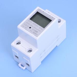 Din 레일 디지털 단상 에너지 미터 kWh 전압 소비 측정기 220V AC
