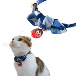이치 참 나비넥 고양이 목걸이 (파란색)