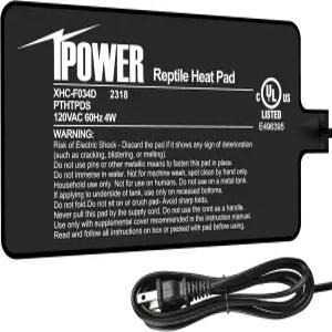 iPower 4X7인치 파충류 온열 패드 및 디지털 매트 온도 조절기 양서류 반려동물용 테라리움