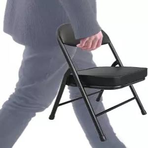 퓨즈홈 미니 접이식 의자 차고 패딩 시트가 있는 휴대용 캠핑 가볍고 컴팩트한 잔디 파티오 낚시 하이킹