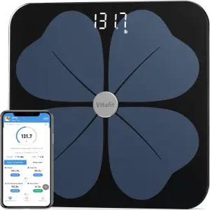 비타핏 스마트 체지방 체중계 2001년부터 전문가용 앱 400파운드 블랙으로 BMI 수분 근육을 위한 디지털