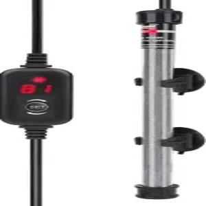 하이거 잠수식 수족관 히터 온도 조절기가 있는 100W 150W 200W 300W 조절식 물고기 타크 LED 디스플레이