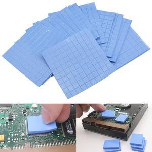 호환 열 패드 GPU CPU 방열판 냉각 전도성 실리콘 패드, 10x10x0 5mm, 100