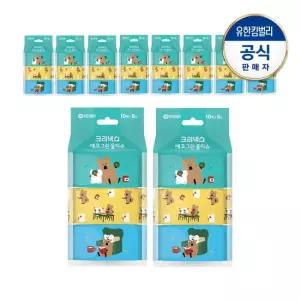 크리넥스 에코그린 쁘띠물티슈 다이노탱 10매x6입X10세트