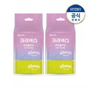 크리넥스 실키소프트 쁘띠물티슈 번들팩 8매X6팩X2개