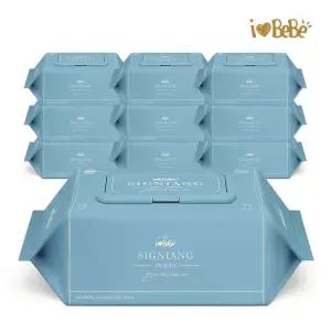아이러브베베 시그니앙75 오션 77매 10팩 캡형 75g 아기물티슈