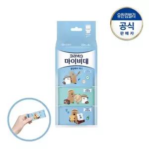 크리넥스 마이비데 클린케어 미니 번들팩 다이노탱 10매x4팩