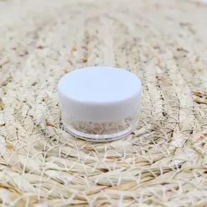 ( )혜명잡화몰 5g 투명 플라스틱 뚜껑 공병(화이트) 세제공병 미니쿠션공병 크림공병 크림통 미니크림공병