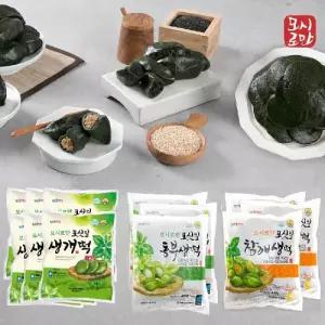 모시개떡 3종세트(개떡 6봉+동부 3봉+참깨3봉) 총 120알