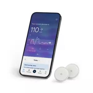 링고 연속 혈당 모니터(CGM) 및 앱(2팩). 애보트에서 제작. 먹는 음식의 영향을 알아보세요. 바이오센서