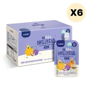 루솔 푸룬 배도라지즙 20포 어린이 음료 선물 세트 X6