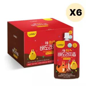 루솔 음료 선물 세트 홍삼 배도라지즙 20포 X 6박스