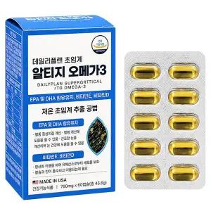 [보리보리/땡큐온]데일리플랜 초임계 알티지 오메가3 700mg x60캡슐