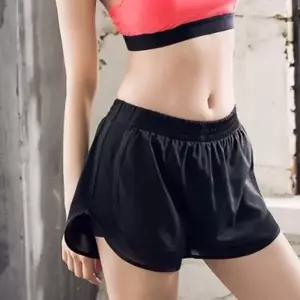 [하프클럽/]여성용 2중 원단 트레이닝 반바지 운동 레쉬가드웨어