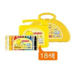 고품질 TBZ 동아 크레용 노랑병아리 18색 갑 12개입 아동크레파스 ...