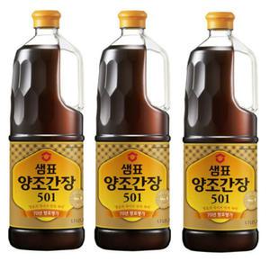 샘표 양조간장 501  1.7L  3개//진간장