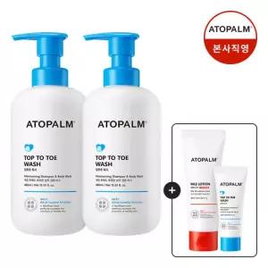 [아토팜] 탑투토워시 460mlX2 (증정)MLE로션 60ml+탑투토워시 20ml 4/27~5/3