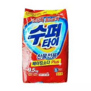 (무배)엘지 수퍼타이 베이킹소다 찬물전용 세탁세제 9.5kg