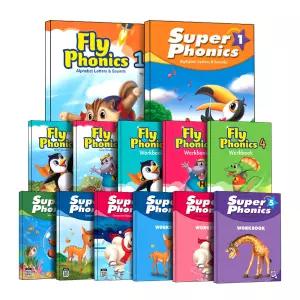 [카드10%] Fly Super Phonics 플라이 파닉스 슈퍼 Level 1 2 3 4 5 Student Book Workbook 교재 워크북 부교재 세트