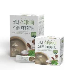 [공식판매점] 코나 스테비아 스위트 아메리카노 100T 당뇨커피 무설탕 블랙