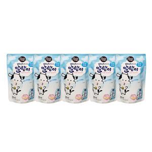 샤워메이트 말랑카우 말랑이 버블 핸드워시 화이트우유향 리필 250ml x5개