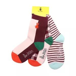 [보리보리/피터젠슨]피터젠슨 PJ 여아 멀티 양말 3PCS 세트 PRX63UD21M_PK