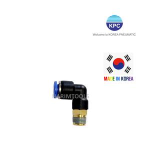Korea Pneumatic 코리아뉴매틱 에어 원터치피팅 PL06-01 PT1/8