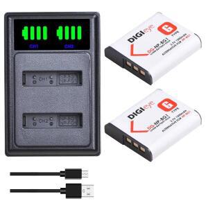 NP-BG1 NP 배터리 + 소니 호환 사이버 샷 DSC-H7,DSC-H9,DSC-H10,DSC-H20,DSC-H50,DSC-H55 용 LED 듀얼 USB