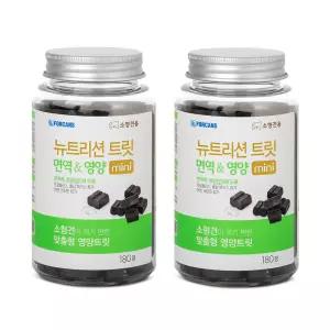 뉴트리션트릿 미니 면역영양 포켄스 강아지 면역력 영양제 180캡슐, 2개