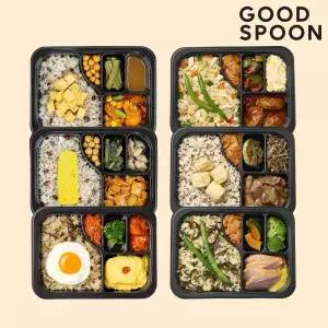 굿스푼 저당 당뇨도시락 식단 6종 6팩 솥밥 임당 영양식사 배달 맛있는 밥 반찬 한끼