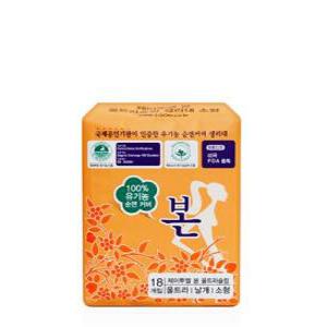 J2LFA Co J2LFA Co 100% 유기농 순면커버 울트라슬림 18P 제이투엘 본 생리대 소형 18개입 이강산닷컴